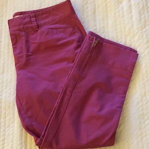 Loft Capris with side zippers at the ankle